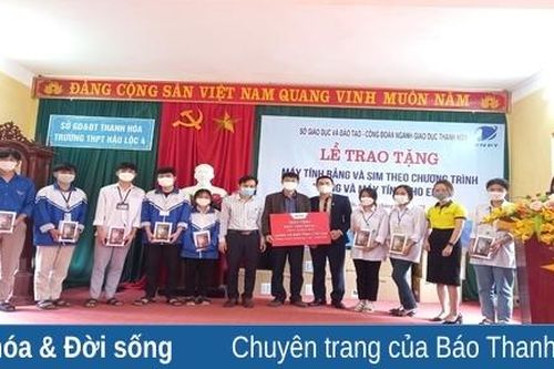 Trường THPT Hậu Lộc 4: Thêm động lực dạy và học nhờ chương trình 'Sóng và máy tính cho em'