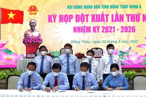 HĐND tỉnh Đồng Tháp Khóa X thông qua 12 nghị quyết tại Kỳ họp đột xuất lần thứ Nhất