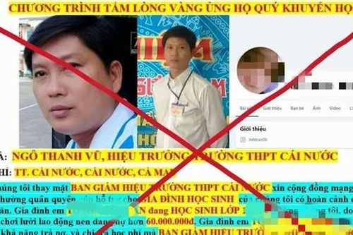 Giả danh hiệu trưởng kêu gọi từ thiện lạ lùng