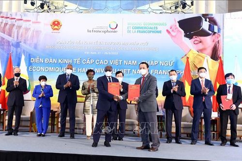 Nhiều thỏa thuận hợp tác kinh doanh được ký kết với đối tác cộng đồng Pháp ngữ