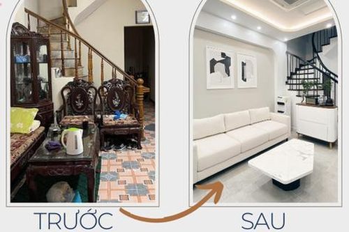 Vợ chồng trẻ ở Hà Nội cải tạo nhà 3 tầng 100m² ví như 'vịt hóa thiên nga' ai cũng tấm tắc khen ngợi