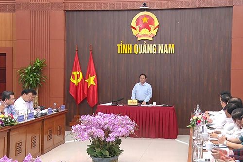 Thủ tướng Phạm Minh Chính: Quảng Nam cần huy động thêm nguồn lực xã hội để thúc đẩy phát triển
