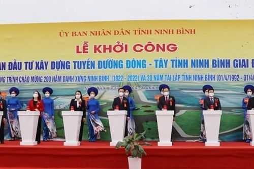 Thường trực Ban Bí thư Võ Văn Thưởng dự lễ khởi công dự án 1.500 tỷ đồng