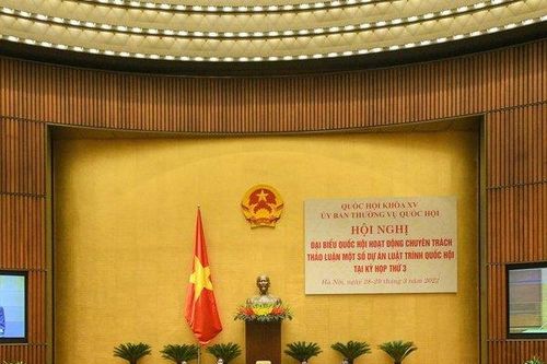 Hội nghị đại biểu Quốc hội chuyên trách thảo luận 4 dự án luật