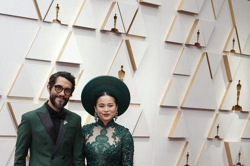 Lần đầu tiên áo dài Việt Nam xuất hiện trên thảm đỏ Oscar
