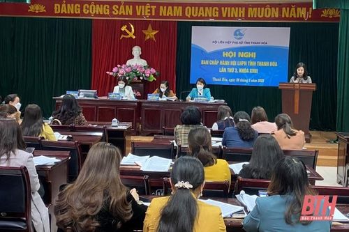Ban Chấp hành Hội LHPN tỉnh Thanh Hóa đóng góp ý kiến vào giải pháp thực hiện các chỉ tiêu nghị quyết