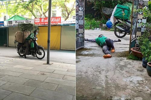 Khi shipper kiêm nhiệm vụ chọc cười khách hàng với các pha 'xử lý cồng kềnh'