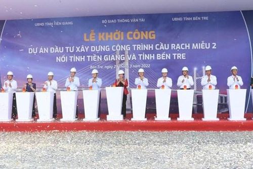 Khởi công dự án cầu Rạch Miễu 2 gần 5.200 tỷ đồng