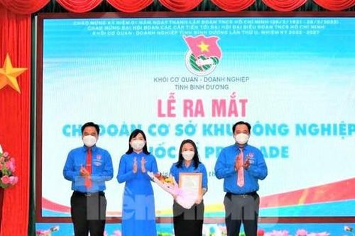 Bình Dương ra mắt Chi Đoàn cơ sở Khu công nghiệp quốc tế để hỗ trợ thanh niên công nhân