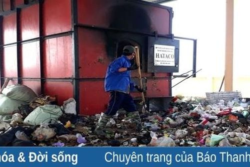 Hiệu quả từ mô hình lò đốt rác tại huyện Hậu Lộc