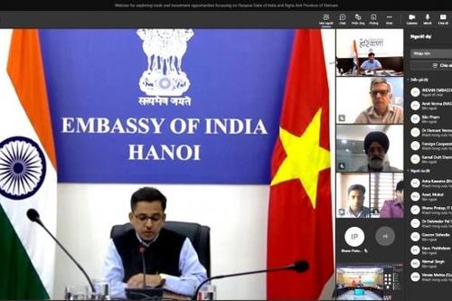 Thúc đẩy thương mại và đầu tư giữa tỉnh Nghệ An và bang Haryana, Ấn Độ