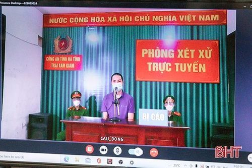Hương Sơn xét xử trực tuyến vụ án tàng trữ trái phép chất ma túy