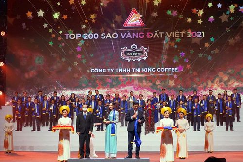 King Coffee đạt Giải thưởng Sao Vàng Đất Việt 2021