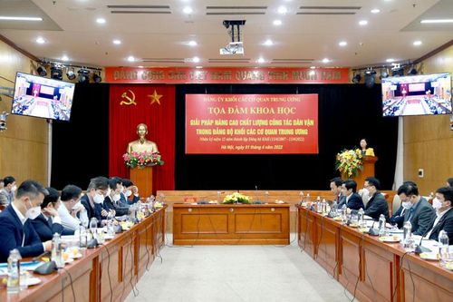 Nâng cao chất lượng công tác dân vận trong Đảng bộ Khối các cơ quan Trung ương