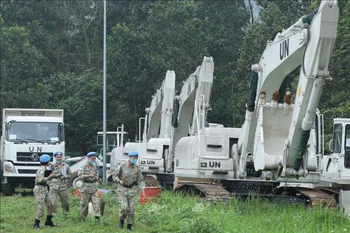 Bảo đảm an toàn cho gần 2.000 tấn trang bị, hàng hóa tới phái bộ UNISFA