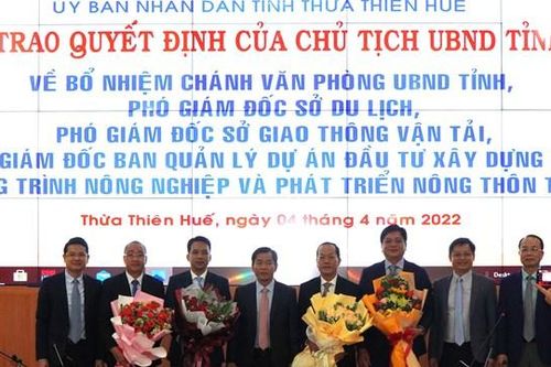 Thừa Thiên - Huế: Bổ nhiệm lãnh đạo chủ chốt các sở, ngành