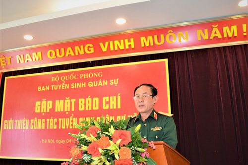 Thông tin về công tác tuyển sinh quân sự năm 2022
