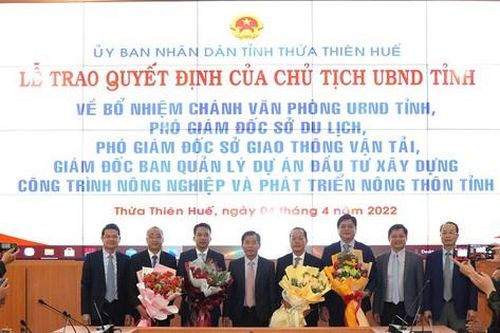 Ông Trần Hữu Thùy Giang làm Chánh Văn phòng UBND tỉnh Thừa Thiên – Huế