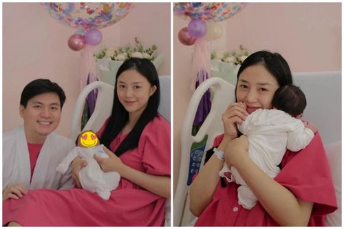 Phu nhân tập đoàn may mặc lên chức mẹ, nhan sắc 'đỉnh của chóp'