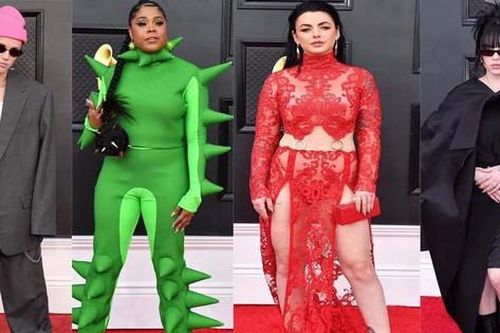 'Thảm họa thời trang' Grammy: Justin Bieber có tên, sao mạng xã hội hở hang quá đà