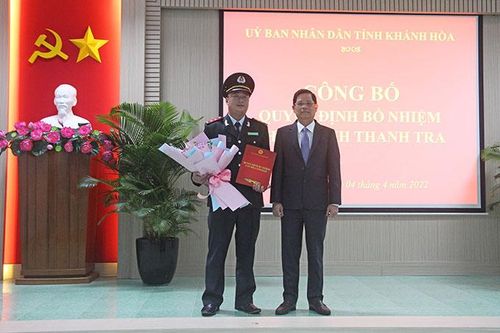 Ông Lê Thanh Tú giữ chức vụ Phó Chánh Thanh tra tỉnh Khánh Hòa