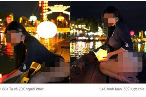 Quảng Nam: Tìm nữ du khách 'khoe mông' phản cảm ở phố cổ Hội An
