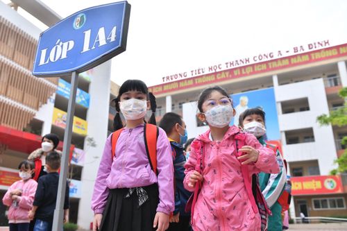 Học sinh lớp 1 lần đầu tới trường khi năm học sắp kết thúc