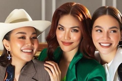 Siêu mẫu Thanh Hằng, Hồ Ngọc Hà, Lan Khuê hội ngộ tại tuần lễ thời trang Cine Gucci