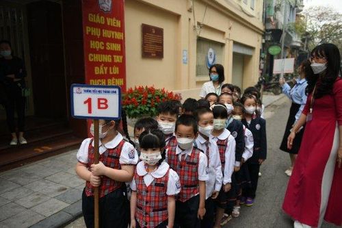 75,3% tổng số học sinh tiểu học ở Hà Nội đến trường trong buổi học đầu tiên