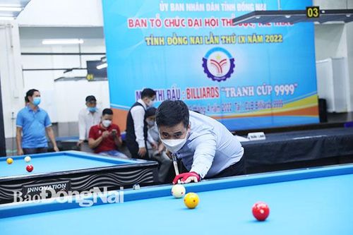Khởi tranh giải vô địch billiards Đại hội TDTT tỉnh lần IX