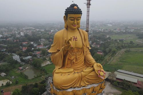 Đại tượng Phật A Di Đà cao nhất Đông Nam Á ở Hà Nội