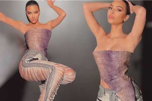 Style hở bạo chạm nóc với chiếc quần rách 'không lối thoát' của Kim Kardashian