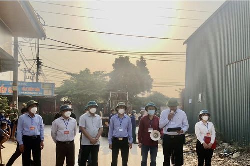 Vĩnh Phúc: Tháo dỡ công trình xây dựng trái phép ở thị trấn Thổ Tang