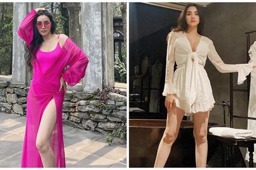 Tiết chế mặc táo bạo, 'gái 2 con' Trang Nhung vẫn 'mòn con mắt' bao người