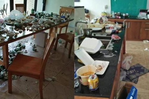Tranh cãi vụ khách du lịch thuê villa xả rác ngập nhà, nhất định không trả phí dọn dẹp