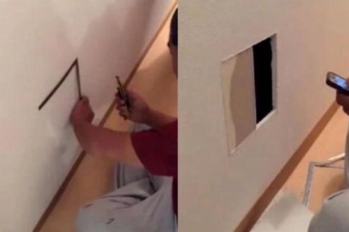 Nghe thấy tiếng khóc ỉ ôi bên trong tường nhà, 2 vợ chồng đập tường bất ngờ phát hiện ra 1 'nhân vật'