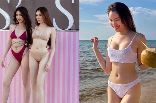 Nàng MC chân dài 1m1 sexy cỡ nào mà 'dám' đọ body với nữ hoàng nội y Ngọc Trinh?