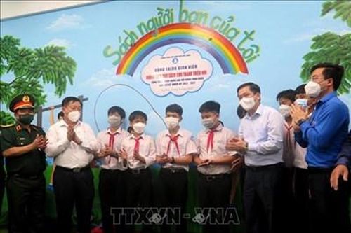 Gắn biển các công trình sinh viên tại huyện đảo Lý Sơn
