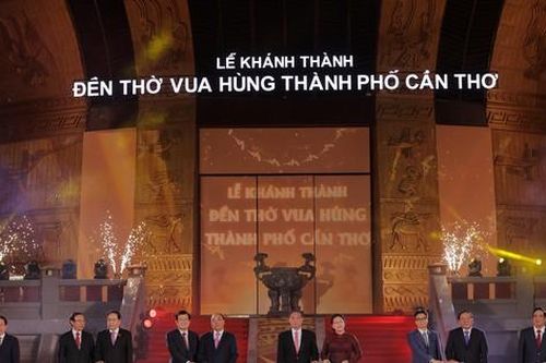 Lãnh đạo Đảng, Nhà nước tham dự Lễ khánh thành Đền thờ Vua Hùng ở Cần Thơ
