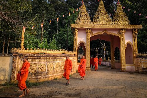 Không khí chuẩn bị đón Tết Chôl Chnăm Thmây của các chùa Khmer ở Trà Vinh