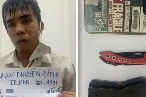 Tên cướp nghiện ma túy luôn kè dao bấm, roi điện trong người