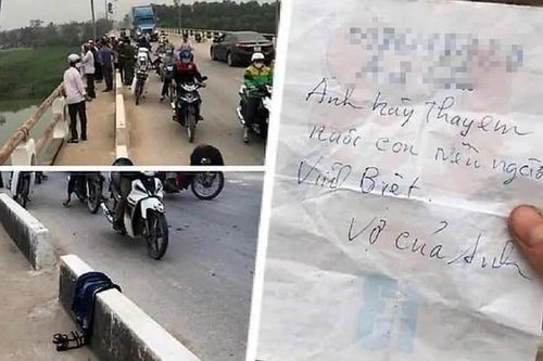 Để lại mảnh giấy dặn chồng nuôi con, người phụ nữ nghi nhảy sông tự tử