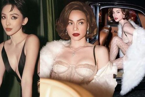 Tóc Tiên mặc xẻ ngực táo bạo, Hồ Ngọc Hà mặc xuyên thấu sexy