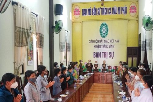 Ban Từ thiện - Xã hội Phật giáo huyện Thăng Bình họp triển khai kế hoạch hoạt động