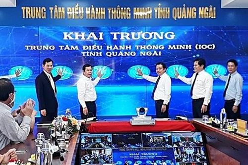 Khai trương Trung tâm điều hành thông minh tỉnh Quảng Ngãi