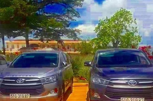 Tạm giữ 1 trong 2 xe Innova có cùng biển số ở Bình Thuận