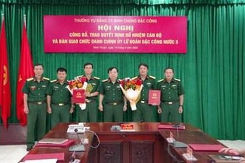 Thường vụ Đảng ủy Binh chủng Đặc công tổ chức hội nghị công bố, trao quyết định bổ nhiệm cán bộ