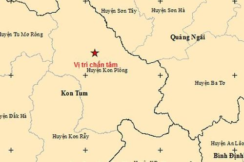 Huyện miền núi Kon Tum xảy ra 7 trận động đất trong một ngày