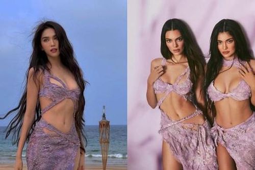 Ngọc Trinh gây tranh cãi vì mặc váy nhái Kendall Jenner