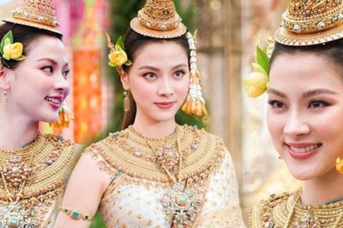 Mỹ nữ Baifern (Chiếc Lá Bay) hóa nữ thần Songkran đẹp mê đắm, sốc hơn nữa khi biết giá outfit nàng mặc